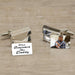 Personalised When Baby Met Daddy Photo Envelope Cufflinks - Myhappymoments.co.uk