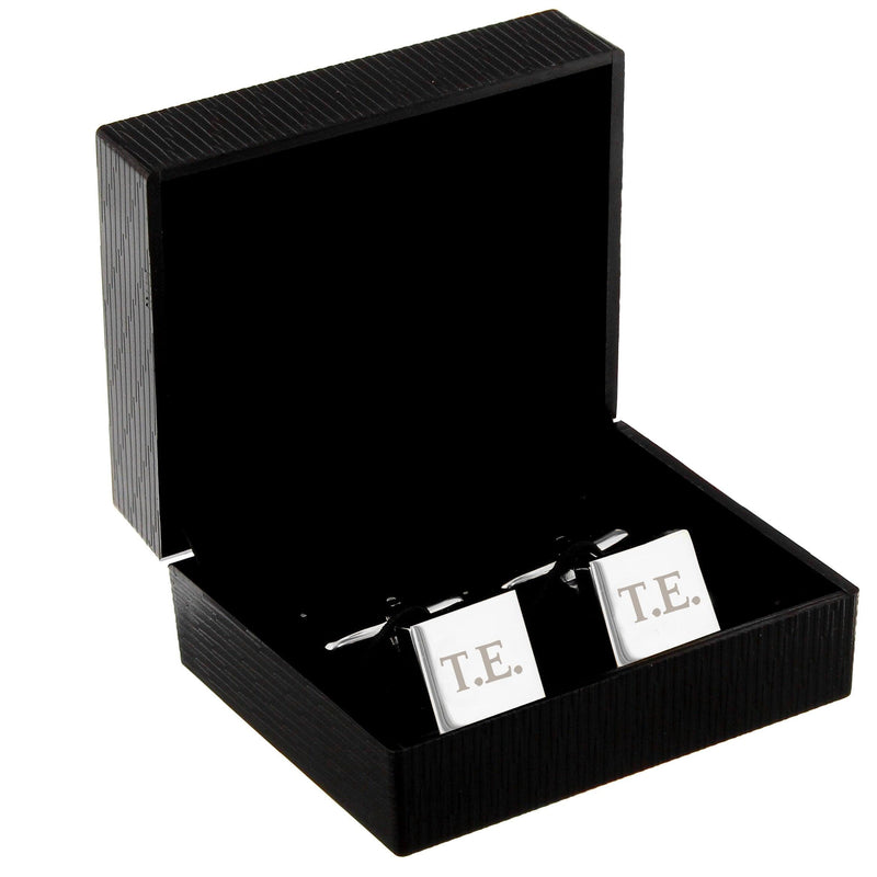 Personalised Initials Square Cufflinks - Myhappymoments.co.uk