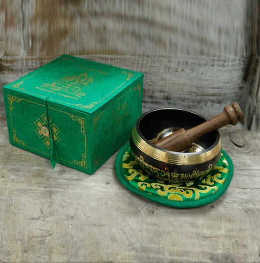 Green Tara Singing Bowl Set 10cm (min 380gm)