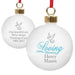 Personalised In Loving Memory Blue Bauble - Myhappymoments.co.uk