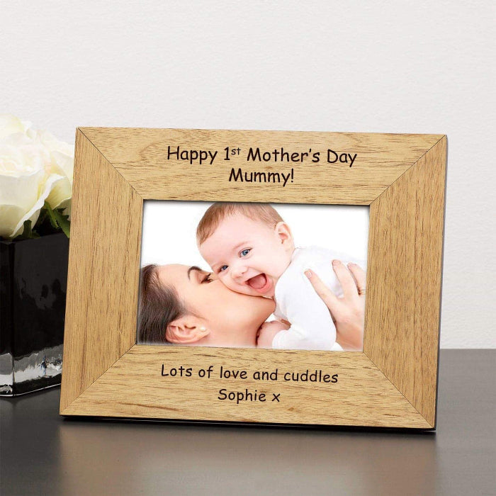 Personalised Happy 1st Mothers Day Mummy Photo Frame