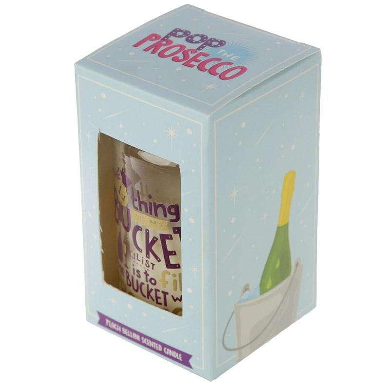 Summer Fragranced Candle Tin Jar - Prosecco Slogan - Myhappymoments.co.uk