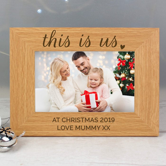 Personalised This Is Us Photo Frame 6x4 Landscape Wooden - Myhappymoments.co.uk