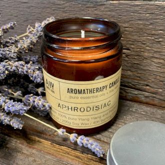 Aromatherapy Soy Wax Candle - Aphrodisiac - Ylang Ylang & Patchouli