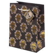 Skulls & Roses Metallic Medium Gift Bag