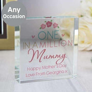 Personalised One in a Million Large Crystal Token - Myhappymoments.co.uk