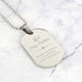 Personalised No.1 Step Father Dog Tag Necklace - Myhappymoments.co.uk