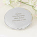 Personalised Silver Round Compact Mirror - Myhappymoments.co.uk