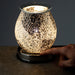 Crackle Mosaic Touch Operated Electric Wax Melt Burner Aroma Warmer Lamp