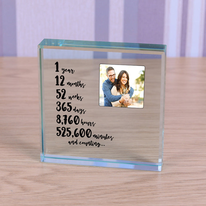 1st Year Anniversary Photo Gift Plaque