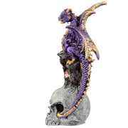 Skull Dragon Dark Legends Dragon Figurine - Purple