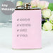 Personalised Hashtag Pink Hip Flask
