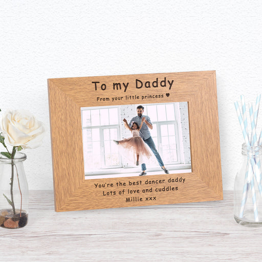 Personalised Daddy Your Little Princess Photo Frame - Myhappymoments.co.uk
