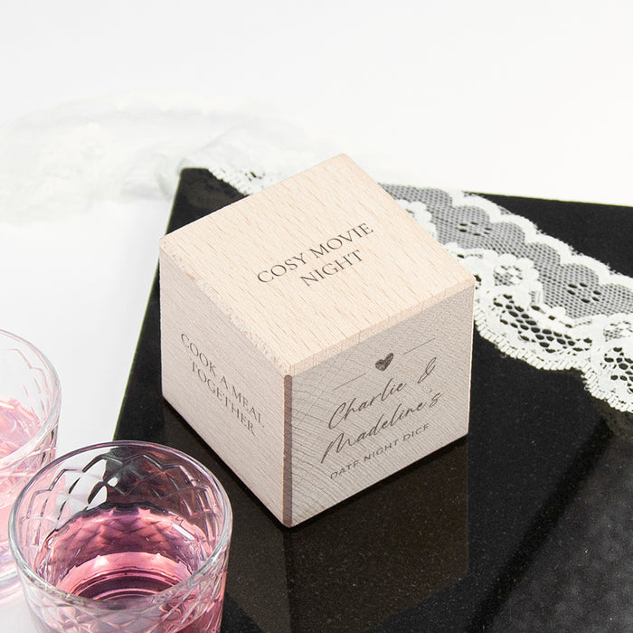 Personalised Date Night Novelty Dice | Valentine’s Day Romantic Gift
