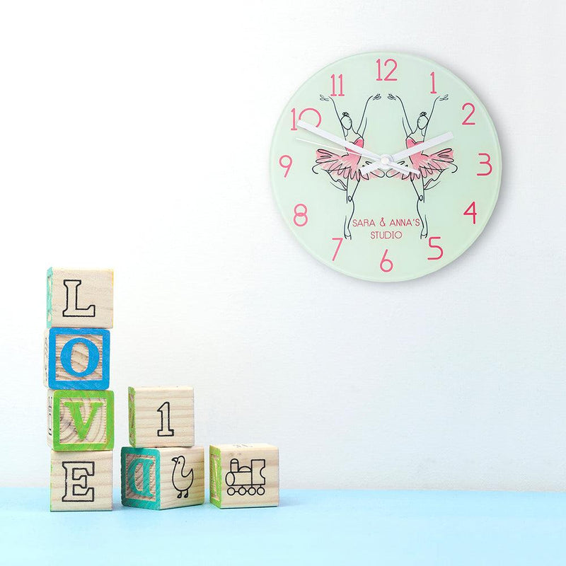 Personalised Ballet Dancer Wall Clock