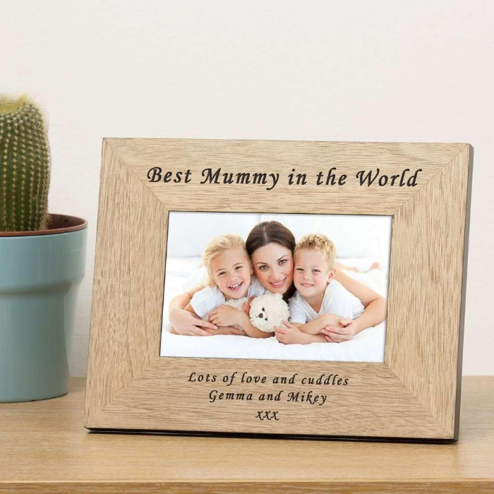 Personalised Best Mummy In The World Photo Frame