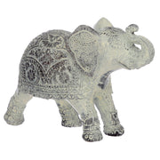 Thai Brushed White Elephant Feng Shui Symbol Figurine