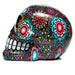 Day of the Dead Floral Print Skull Ornament