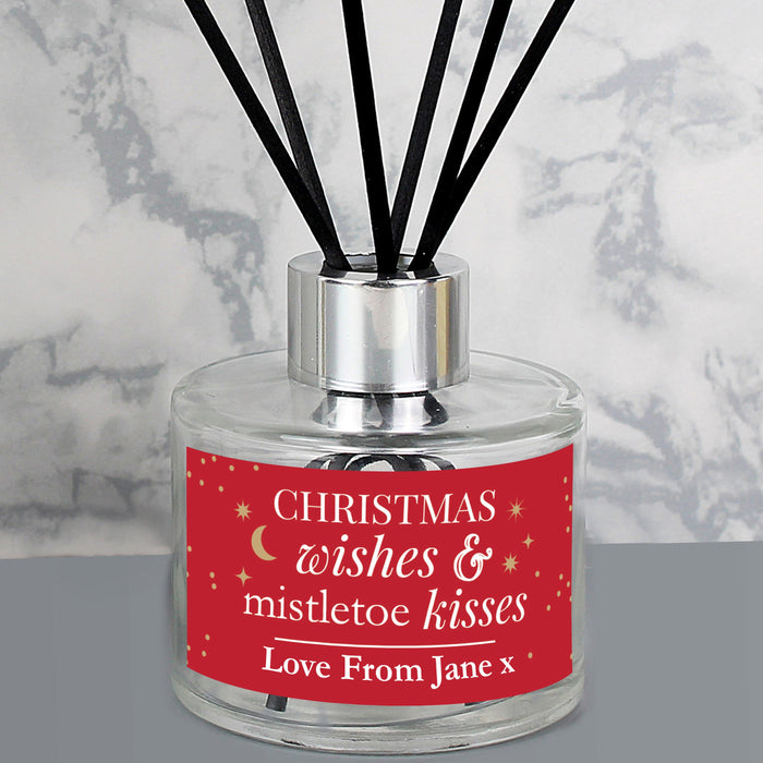 Personalised Christmas Wishes Reed Diffuser
