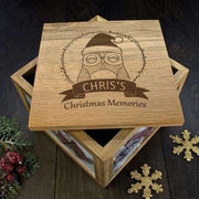 Personalised Woodland Owl Christmas Memory Photo Keepsake Box - Myhappymoments.co.uk