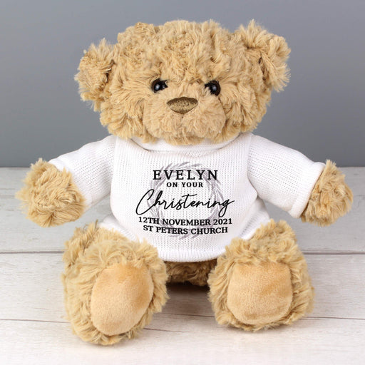 Personalised 'Truly Blessed' Christening Teddy Bear