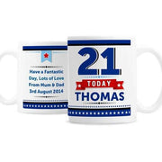 Personalised Birthday Age Male Mug - Myhappymoments.co.uk