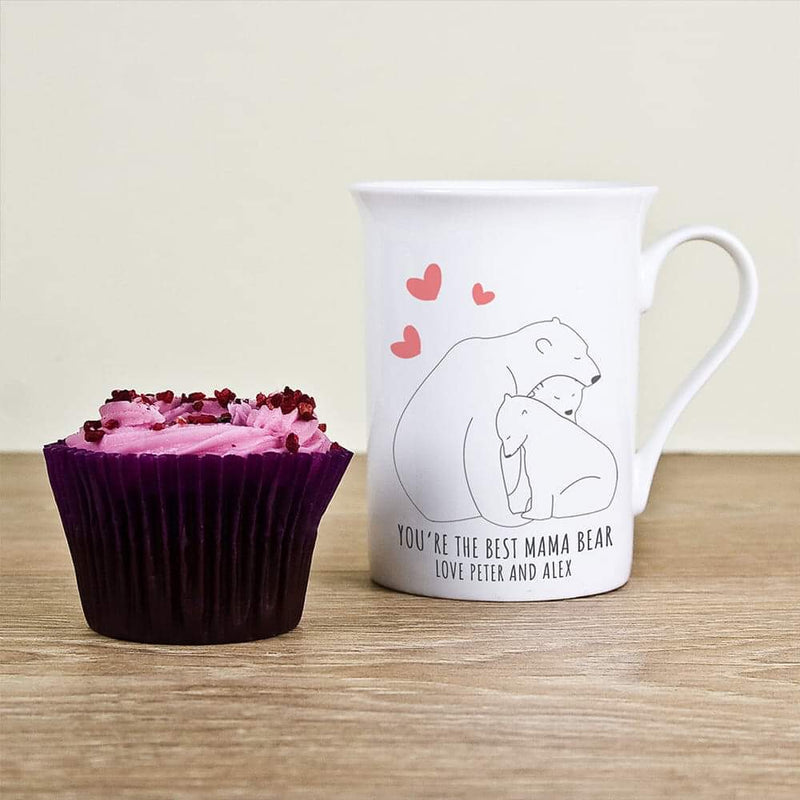 Personalised The Best Mama Bear Bone China Mug - Myhappymoments.co.uk