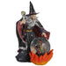 Spirit of the Sorcerer - Fire Dragon Wizard Snow Globe Waterball Figurine