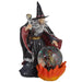 Spirit of the Sorcerer - Fire Dragon Wizard Snow Globe Waterball Figurine