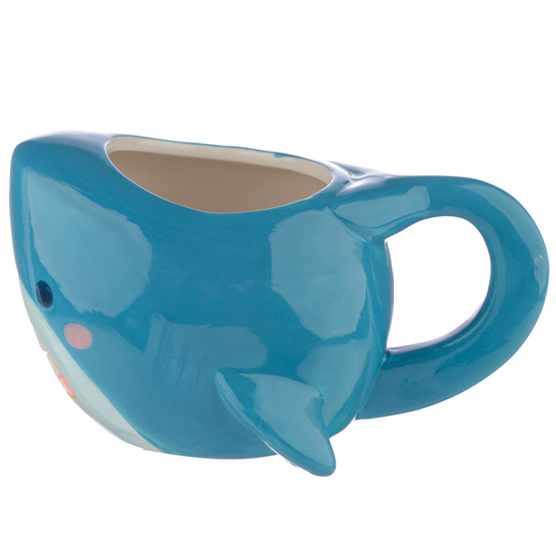 Shark Cafe Head Ceramic Shaped Mug