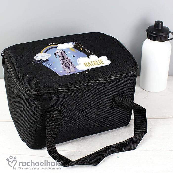 Personalised Rachael Hale Dalmatian Black Lunch Bag - Myhappymoments.co.uk