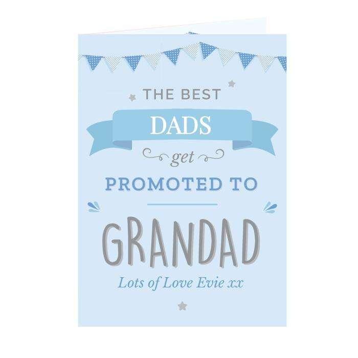 Personalised Blue Promoted To Card - Myhappymoments.co.uk