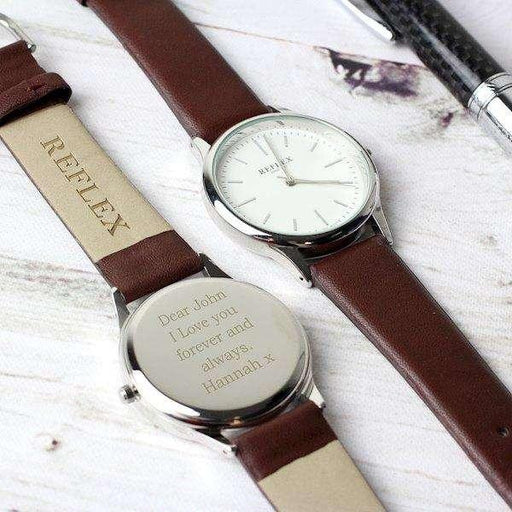 Personalised Unisex Silver Watch with Presentation Box - Myhappymoments.co.uk