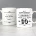 Personalised 90th Birthday Vintage Typography Mug