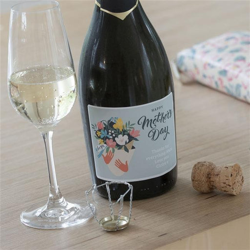 Personalised Mother's Day Bouquet Prosecco Bottle