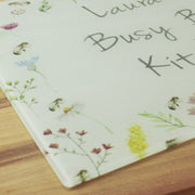Personalised Bee Glass Chopping Board