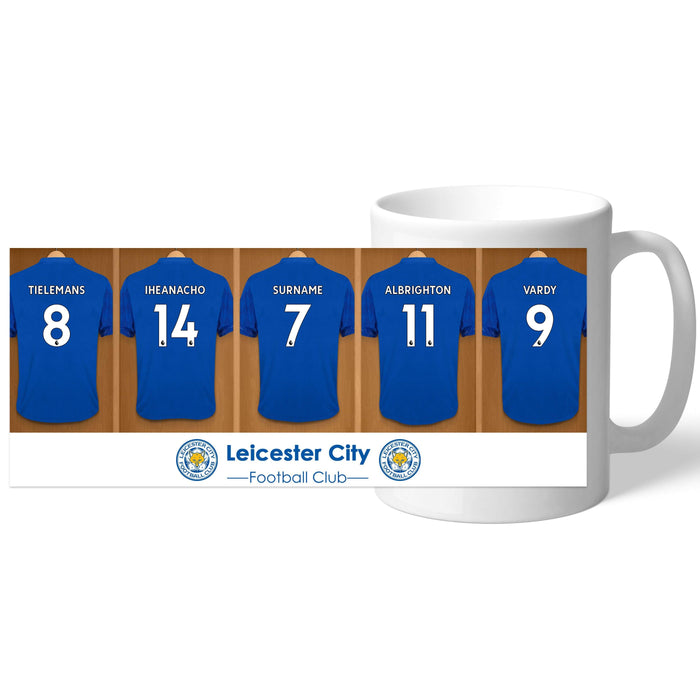 Personalised Leicester City Football Team Dressing Room Mug