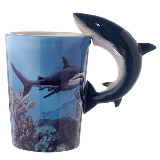 Shark Shaped Handle Ceramic Mug