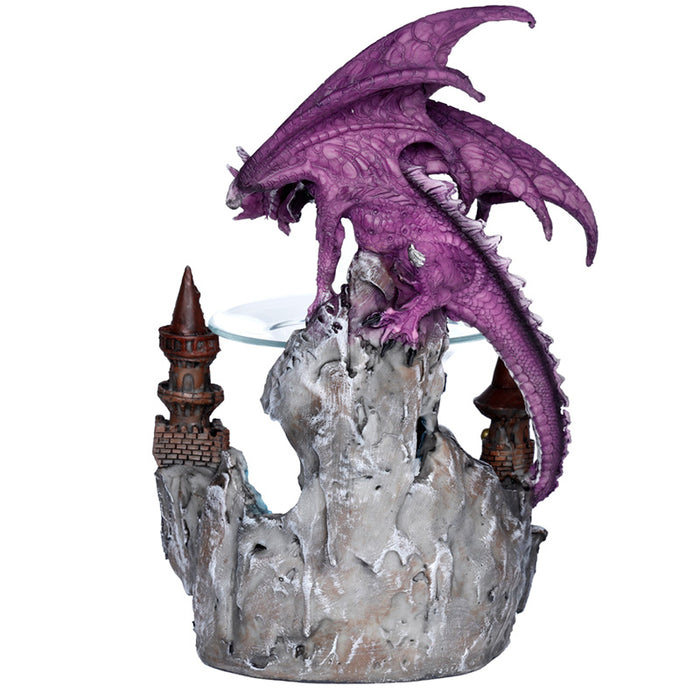 Dark Legends Crystal Ravine Castle Oil and Wax Burner with Glass Dish