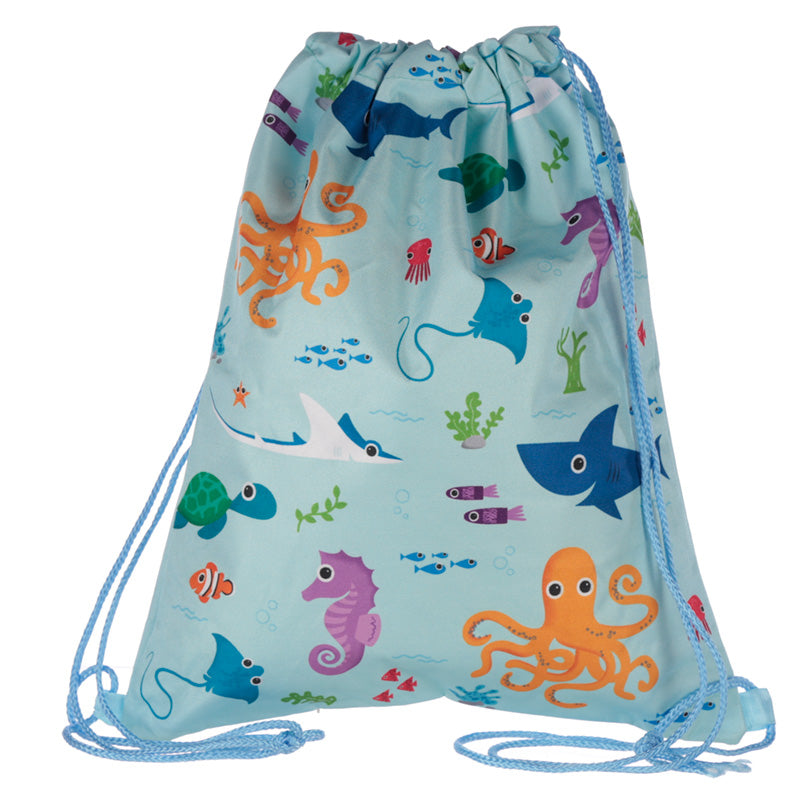 Sealife Drawstring Bag - Myhappymoments.co.uk