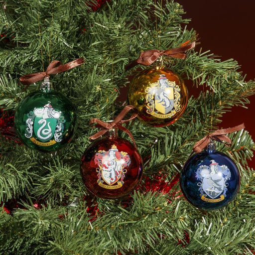 Set Of Four Harry Potter Christmas Tree Decorations