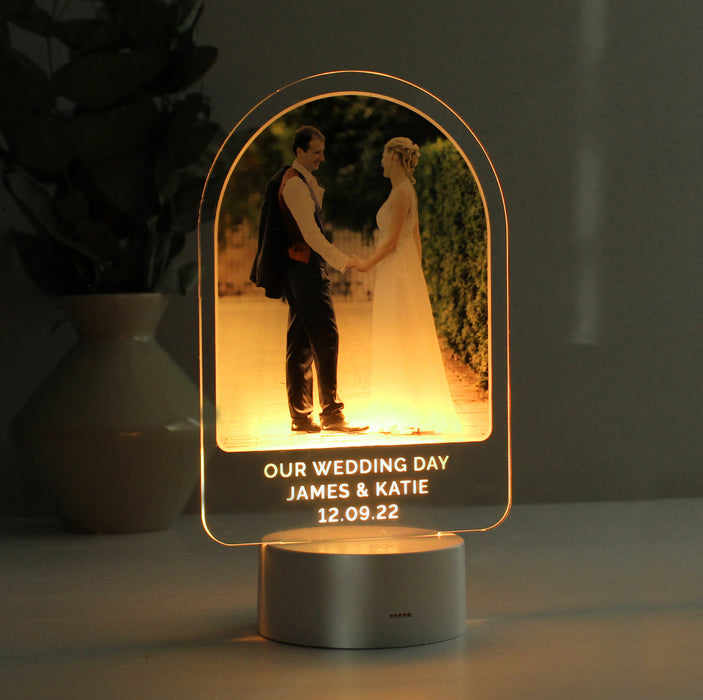Personalised Free Text LED Colour Changing Light