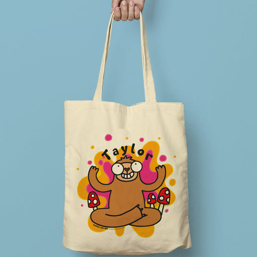 Personalised Groovy Sloth Tote Bag From Pukkagifts.uk