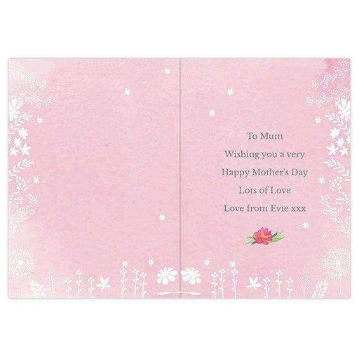 Personalised Floral Watercolour Card - Myhappymoments.co.uk