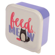 Set of 3 Lunch Boxes - Feline Fine Cat