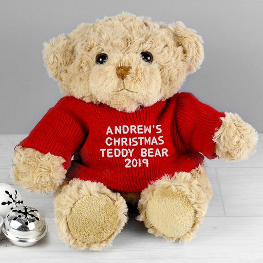 Personalised Christmas Message Teddy Bear
