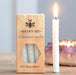 Pack of 6 White Beeswax Spell Candles