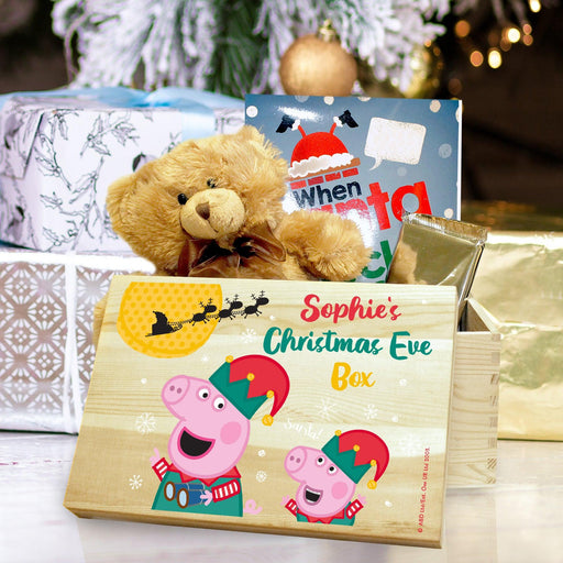 Personalised Peppa Pig & George Pig Christmas Eve Box