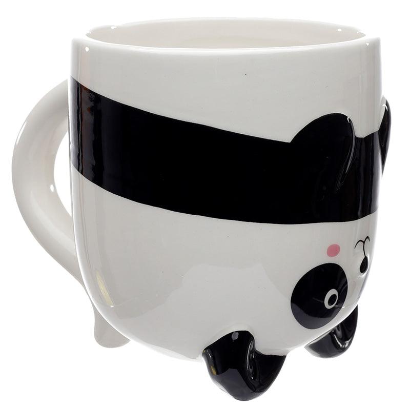 Novelty Upside Down Ceramic Shaped Panda Mug
