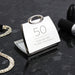 Personalised Birthday Age Handbag Compact Mirror - 50th Gift